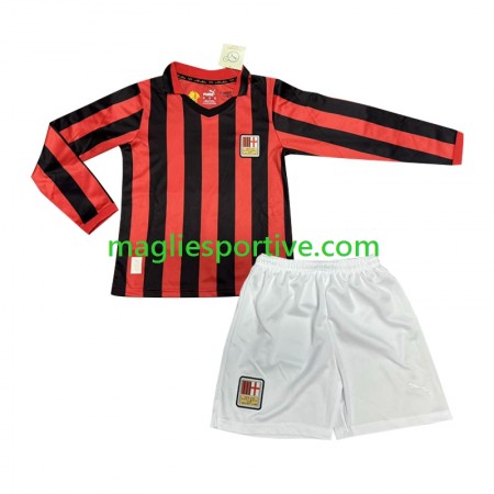 Completo Calcio AC Milan 125th Anniversary Bambino Divisa Prima 2024-2025 ML
